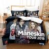 3D Printed Music Band M-Maneskin Bedding Set Boys Girls Twin Queen King Size Duvet Cover Pillowcase Bed Boys Adult Home Textile