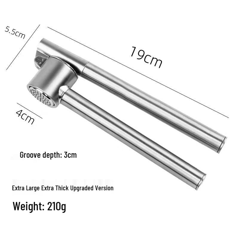 ZISIZ Stainless Steel Garlic Press