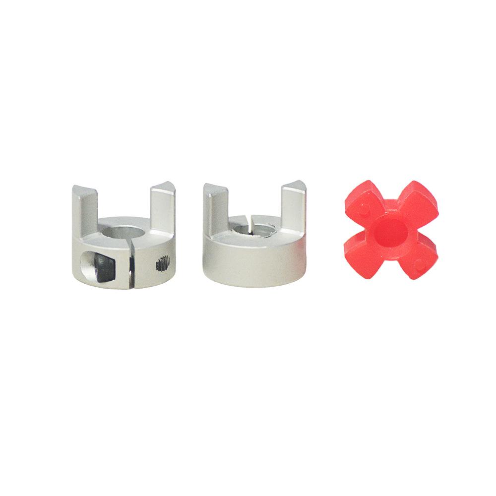 Aluminum Alloy Plum Blossom Coupling: CNC Star Elastic Motor Rod, 20mm Outer Diameter, 25mm Length