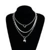 Exaggerated Heart Pendant Necklace Shell Heart Necklace Alloy Texture Fashionable and Trendy Jewelry Suitable for Women