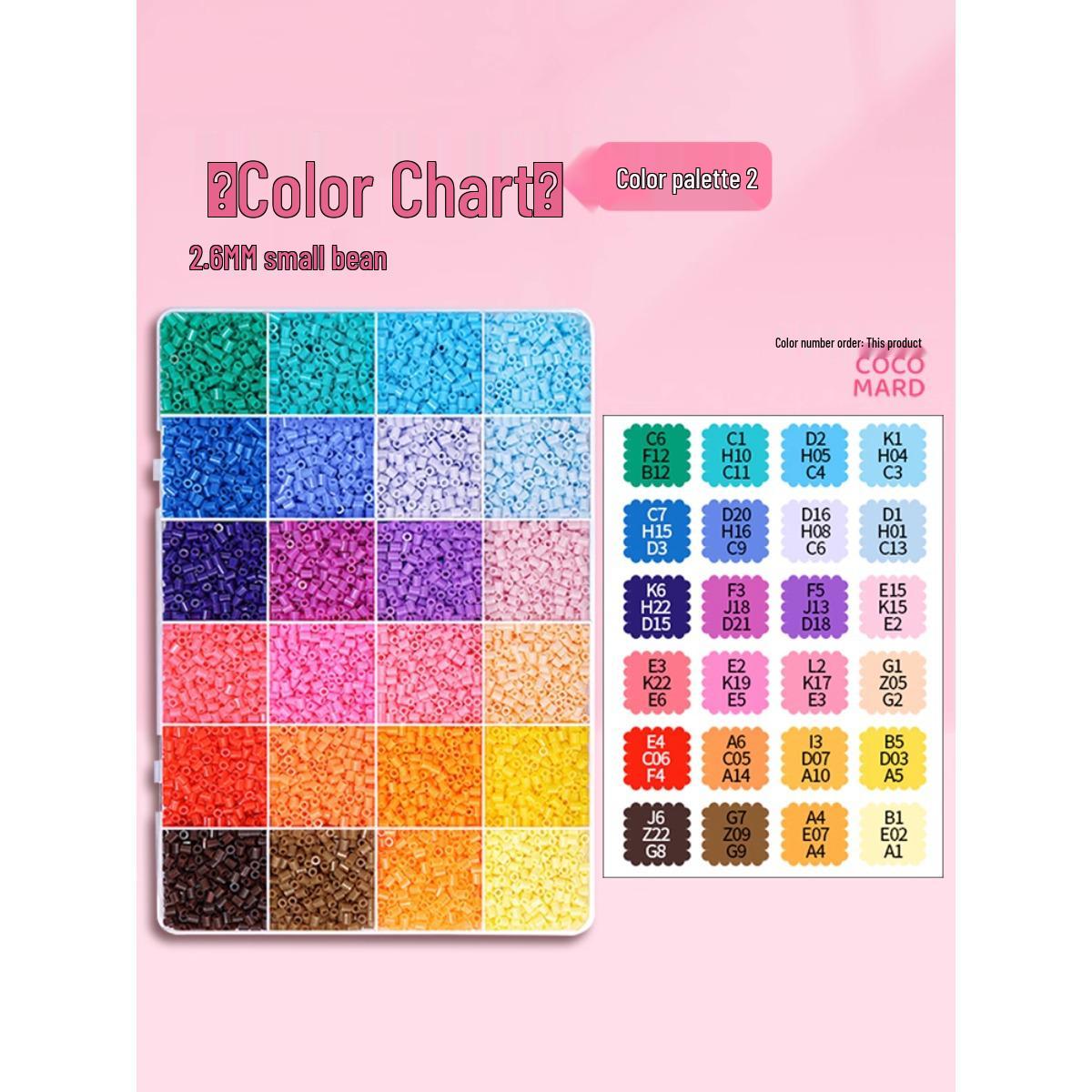 Набор разноцветных бусин Perler: Полный набор с инструментами, перфорированной панелью и материалами для DIY-мозаики из бусин