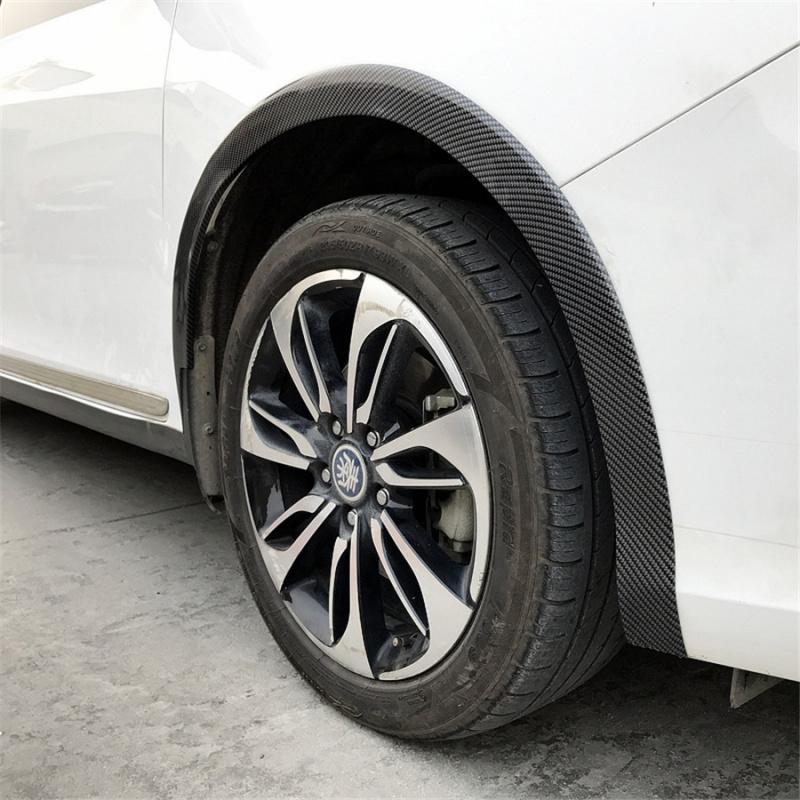 2 X Carbon Fiber Color 55Cm/15M Widening Car Wheel Eyebrow Trim Protector Lips