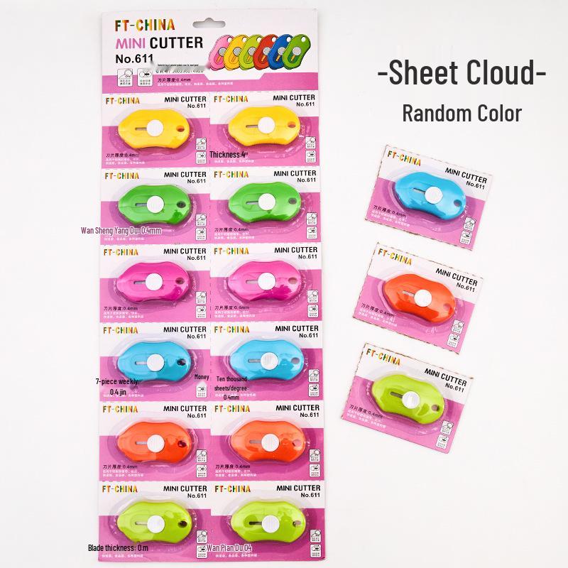 Mini Cute Colored Craft Knife - Portable, Pocket-sized Knife for Handmade Paper Cutting