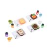 1/12 Dollhouse Miniature Toast And Jam Plate Set Decoration Accessories Toy