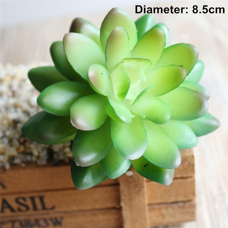 1Pc Small Artificial Succulents Fake Lotus Lithops Flower PVC Succulent Plants Wedding Party Home Floral Decoration