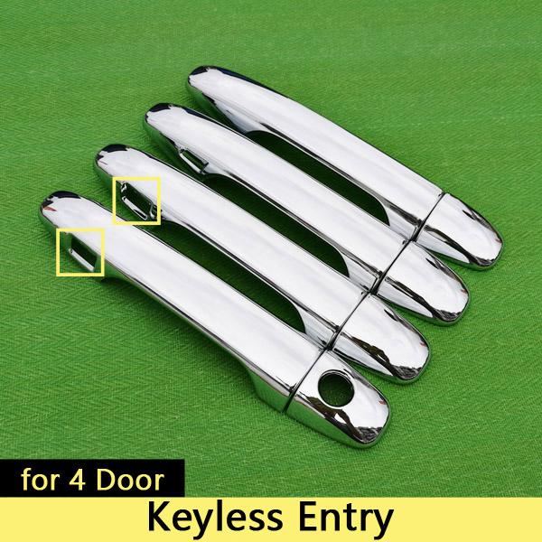 for Subaru XV 2012 - 2017 Luxurious Chrome Handle Cover Trim Set 2013 2014 2015 2016 No Rust Accessories Stickers Car Styling