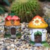 Garden Mushroom Outdoor Resin Decoration Mushroom Flower Pinecone House Mushroom Figurines