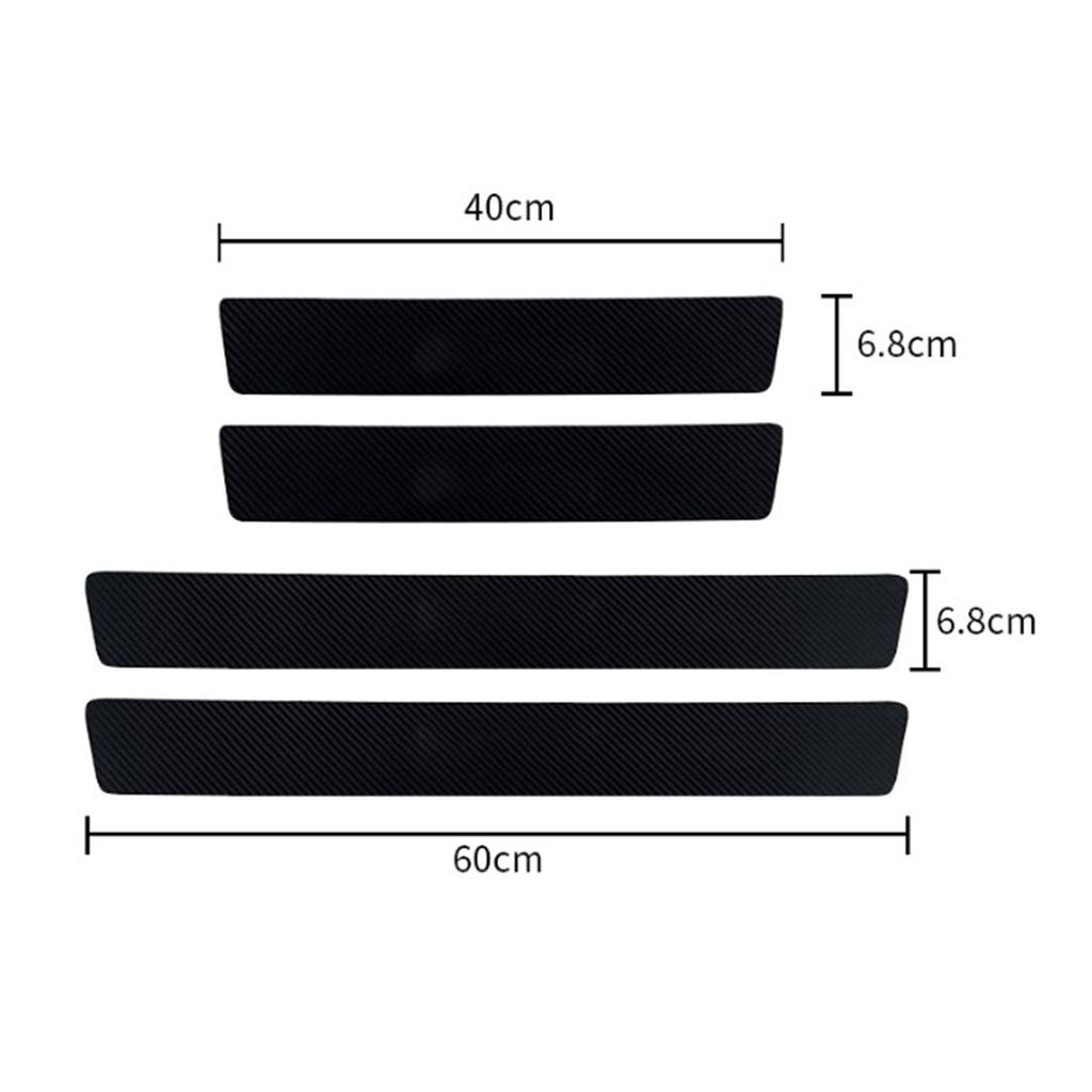 4 st Bilsidokantsskyddslister Slitstarka Vattentäta Bildörrskyddslist för Universal