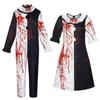 Movie Art The Clown Cosplay Costume Terrifier 2 Joker Cosplay Bloody For Men Women Party Halloween Jumpsuit
