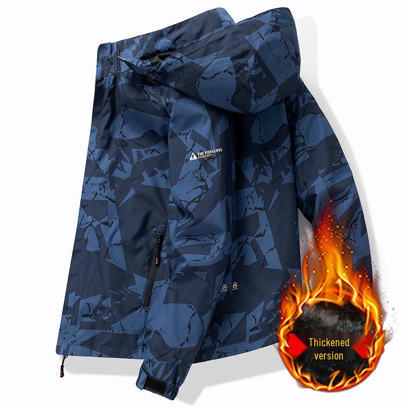Herren Tarnung Wasserdichte Skijacke - Herbst/Winter Outdoor Winddichte Freizeitkleidung