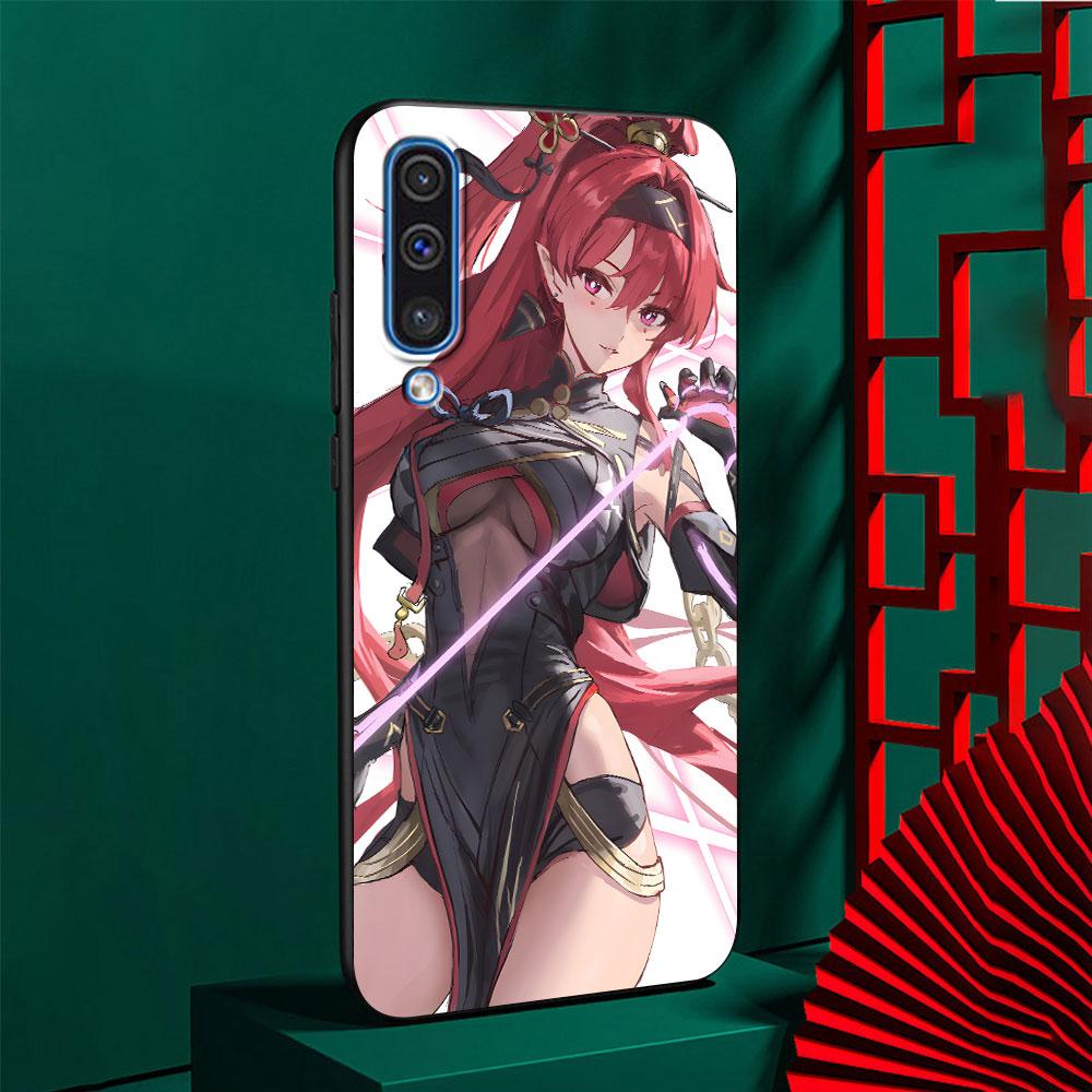 

Yinlin Wuthering Waves Case for Samsung Galaxy A03 A04s A20 A30 A20e A70 A70s A50 A40 A30s A50s A20s A10s A10 Black Phone Cover Samsung A10