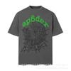 Sp5der 3D Puff Print Graphic Tee Men Loose Fit Cotton Short Sleeve T-Shirt Casual Wear