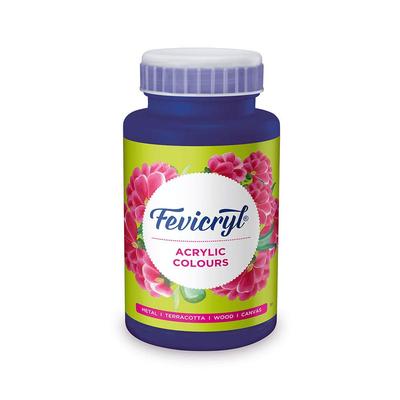 Fevicryl Acrylic Colour Mauve 500ml Art & Craft DIY Paint Rich Pigment Non Cracking Canvas Wood Leather Metal Students