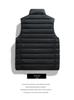Men's Lightweight Winter Down Vest, 90% Insulated with Stand Collar, Short Fit for Sports, Group Purchase & Custom Printing Available