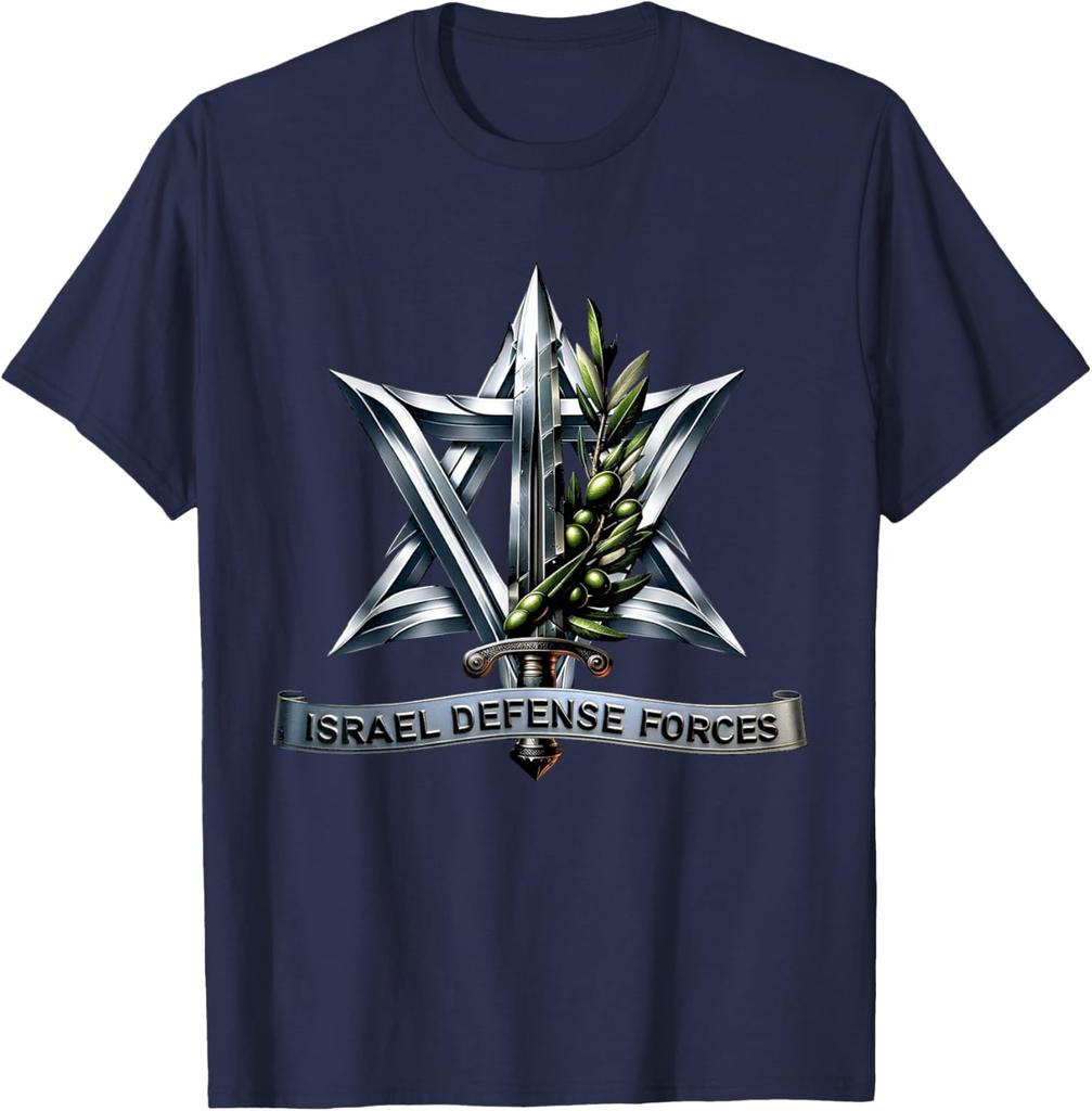 Israel Defense Forces  IDF  Israeli Military Army  Tzahal TShirt Short Sleeve Casual  Cotton Shift