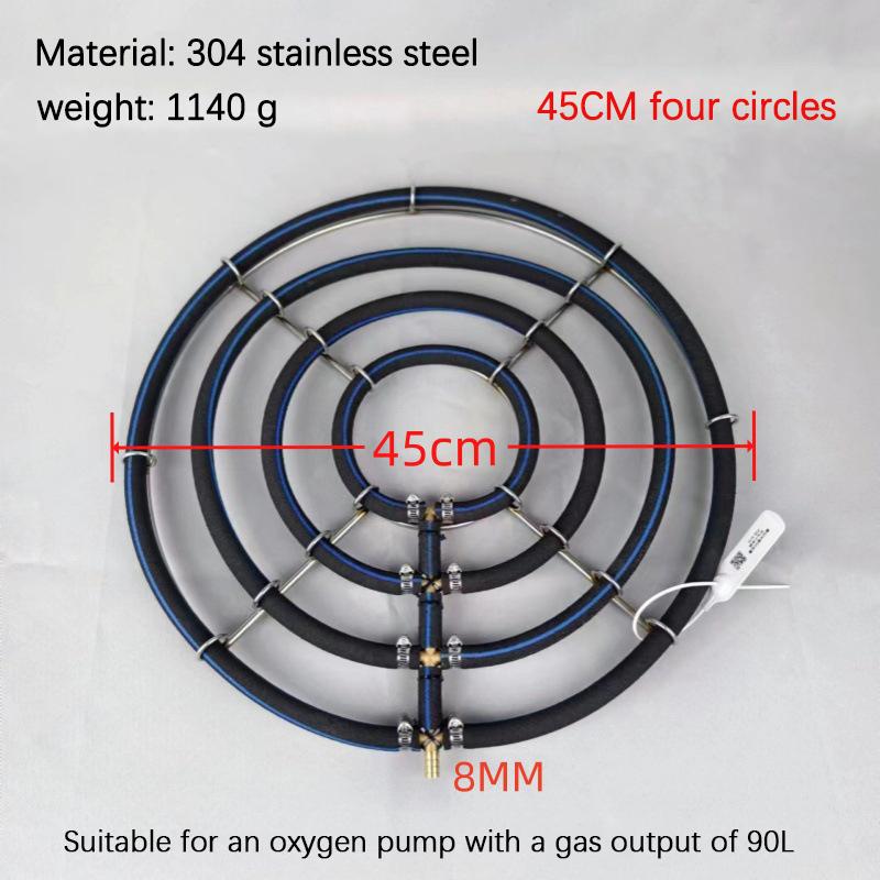 Nano Aeration Disc 1pcs 304 Stainless Steel High Output Oxygen Plate for Fish Pond Reliable Seafood Pond Oxygenator