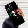 Flag Italy Case For iPhone 16 15 13 14 Pro Max 12 Mini 11 14 Pro Max X XS XR Plus Soft Cover Coque
