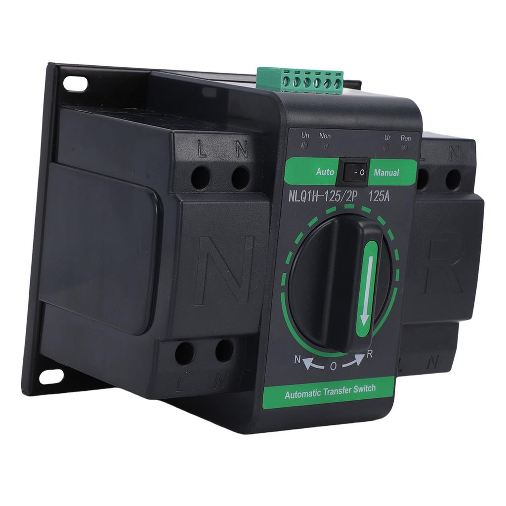 2P AC230V 125A Dual Power Automatic Transfer   PC Isolation Type ATS Isolation Type Two Input, One Output Includes  Ing Modes