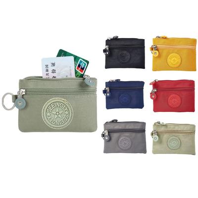 Canvas Money Coin Purse 2025 New with Key Ring Waterproof Credit Card Holoder Wear-resistant Wallet Money Bag Male Female