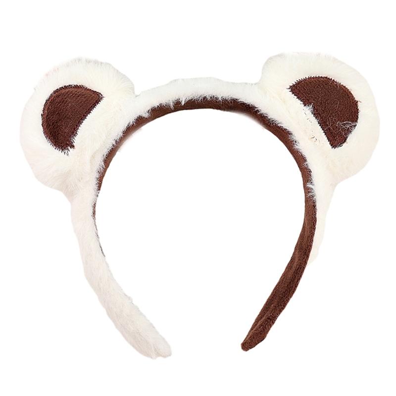 Furry Little Bear Hair Hoop Party Cosplay Cartoon Headband Hairband Cute Headwea