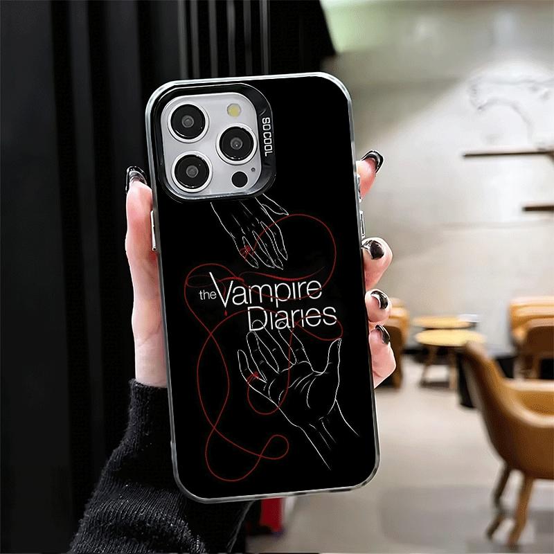The Vampire Diaries Soft Phone Case for iPhone 15 16 17 Pro Max 17Air 16E 14 Plus 13 12 Mini Shockproof Cover Back Shell