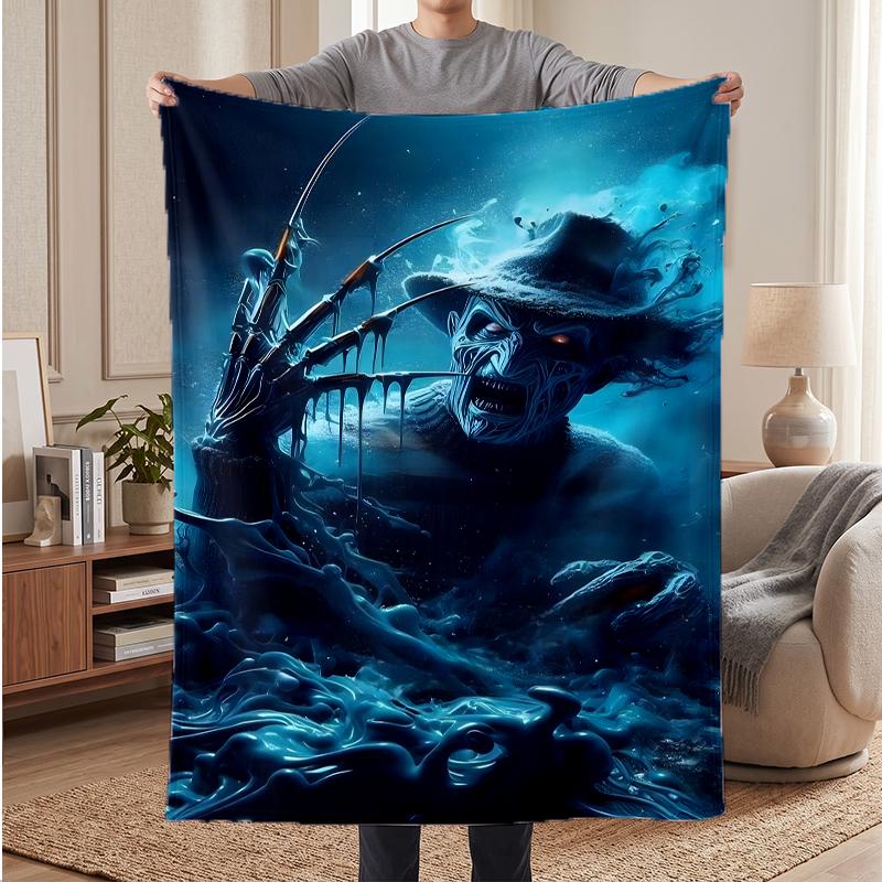 Freddy Krueger Soft Warm Flannel Blankets Comfortable Blanket for Home Decoration Gifting