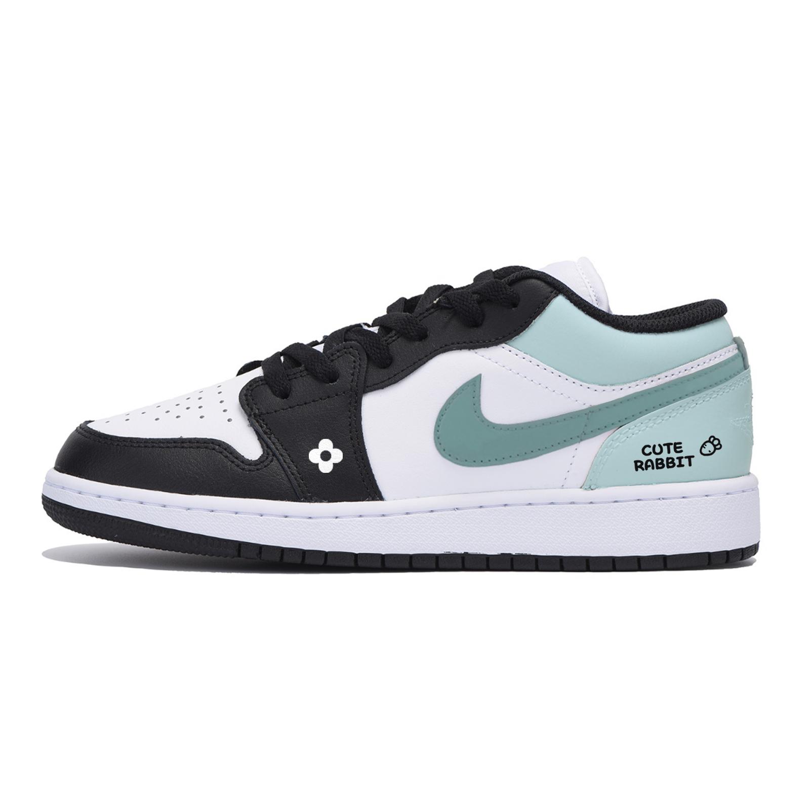 

Jordan Air Jordan 1 Urban Chic Style Vintage Low top Vintage Basketball Shoes Men s White Tiffany 553558-131(Team85-) 43