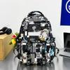 Schoolbag Backpack Men's 1011 New Personalized Graffiti Middle School Student Schoolbag Japanese Trendy Brand College Student Couple Travel Backpack