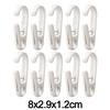 10pcs Multifunctional Laundry Hooks with Clips Hanging Closet Organizer Home Storage Hook Plastic Hangers with Clips