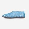 Women's Crystal Jelly Slip-On Mesh Flats - Comfortable, Non-Slip, Closed Toe Sandals