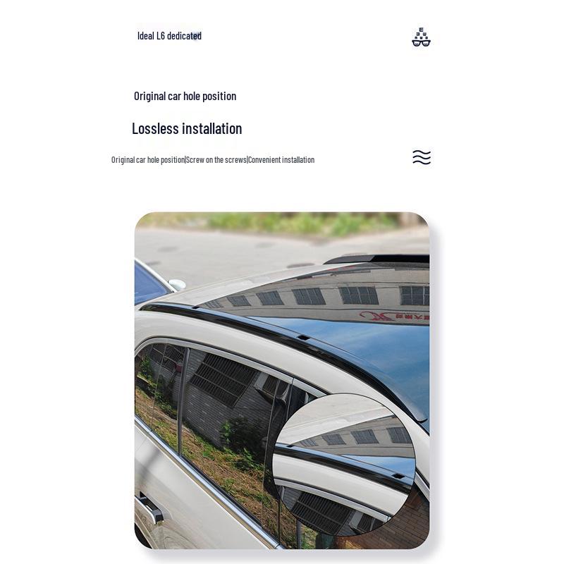Ideal L6 Aluminum Alloy Black Roof Rack Crossbars for Car Exterior Modification