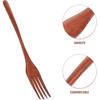 Smooth Wooden Kitchen Utensil Handle Mixing Fork for Cooking, Serving and Salad Preparation - Everyday Use