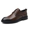 Fashion Classic Brand Interview Business Work Shoes Retro Brown Men's Leather Casual Shoes High Quality Sole Men's Oxford Shoes