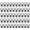 50 Sets Pull Ring Rivet 10x9mm Zinc Alloy Screwback Round Head Rivets with 5.5mm Iron Screws for Phone Case Belt Bag