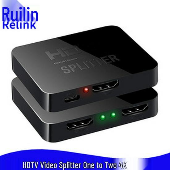 4K HDMI Splitter: 1 Input to 2 Output Screen Sharing Converter
