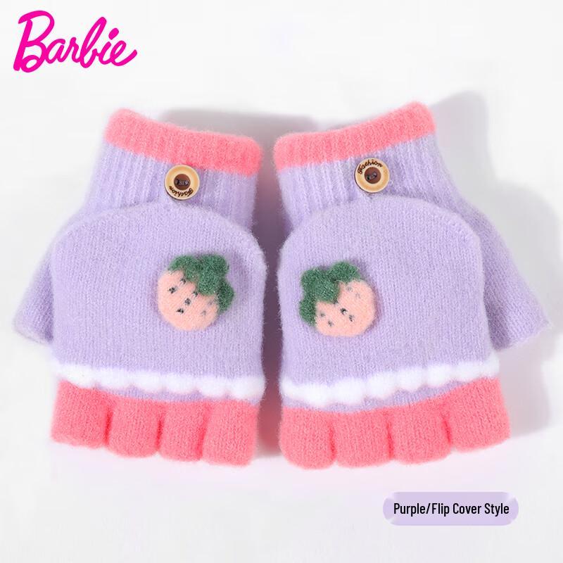 Barbie Kids  Winter Flip-Top Gloves