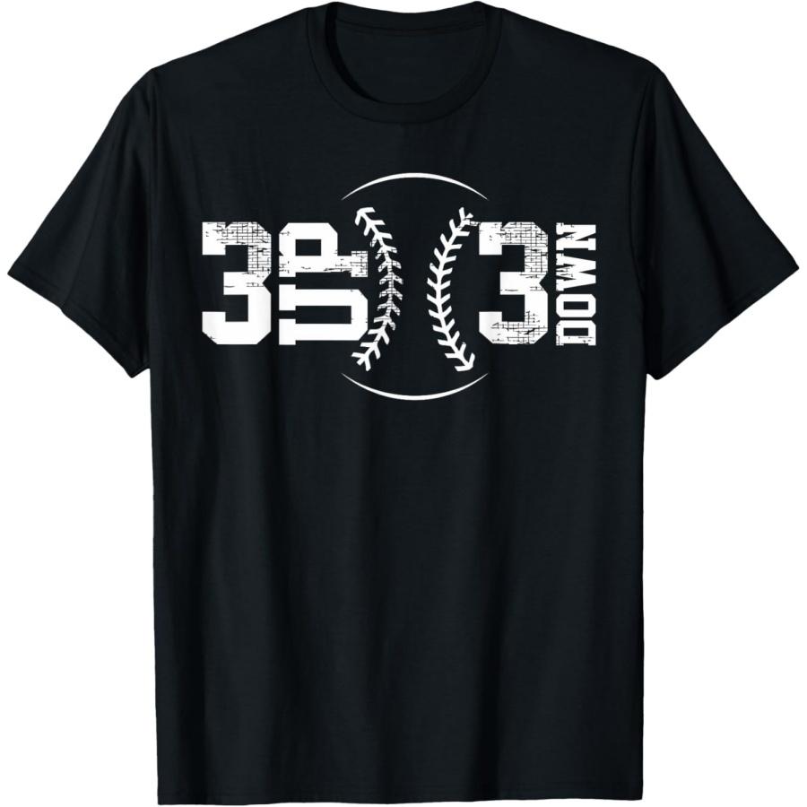 

3 UP 3 Down Baseball T-Shirt(1) XXXXXL чорний