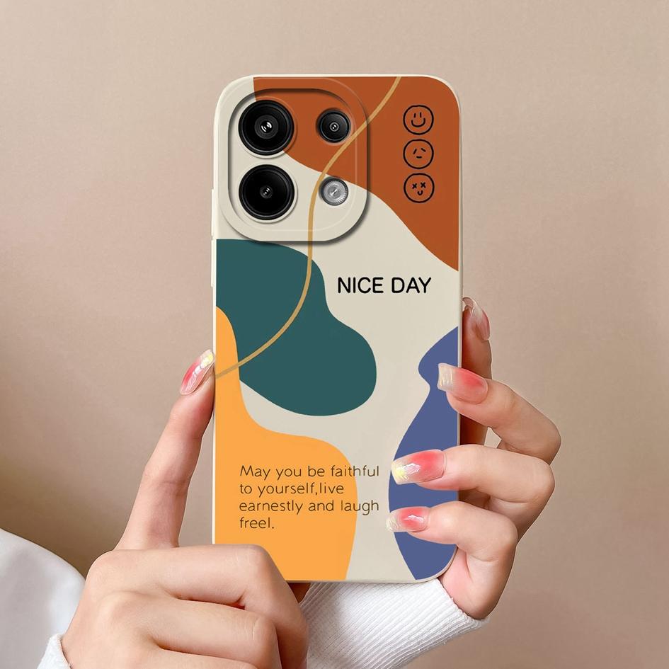 Fashion Check Pattern Phone Case For Xiaomi Redmi Note 13R 13 Pro Turbo 3 A3 13 Back Cover High Quality Shockproof Liquid Soft Silicone Pretty Bumper