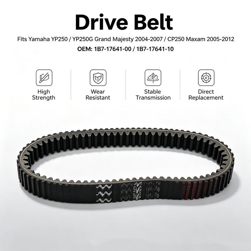 Motorcycle Parts Drive Belt For Yamaha YP250 YP250G Grand Majesty 2004-2007 CP250 Maxam 2005-2012 OEM:1B7-17641-00 1B7-17641-10