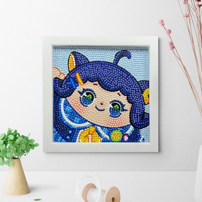 Free Shipping/Cartoon Diamond Painting Children'S Gift Handmade Cross Stitch Framed Diy Bedroom Sticker