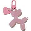 LAEKOU Jelly Balloon Dog Keychain for Women, Cute Bag Charms Key Chain