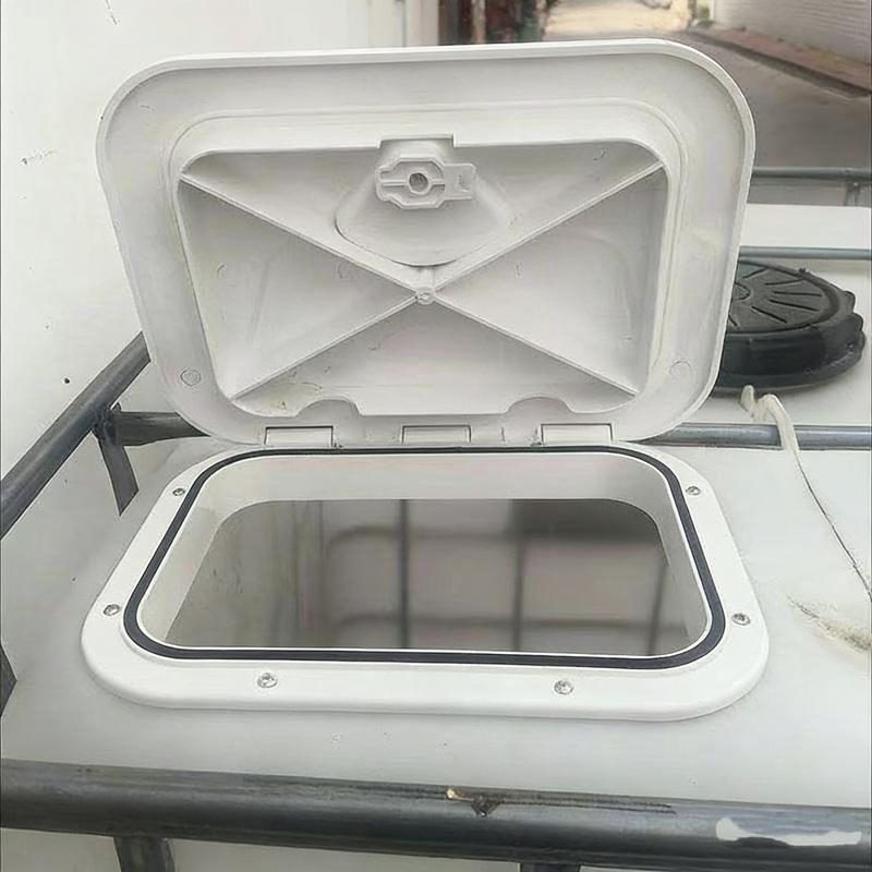 Marine Deck Plate, Inspection Hatch Cover, Square & Round Hand Hole Cover, Boat Yacht Accessories for Yachts & Speedboats