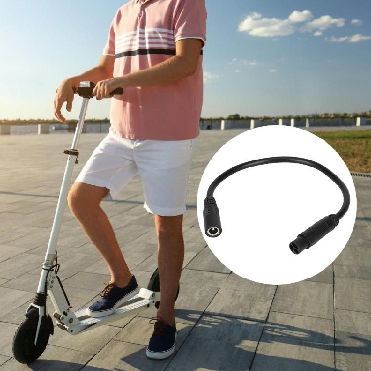 Portable DC2.1 To CQ Power Transfer Cable Suitable for Scooter Charging Plastic Reinforced Joints Easy Installation