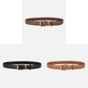 Womens Fashion Leather Belt With Alloy Pin Buckle For Jeans And Dress Attire