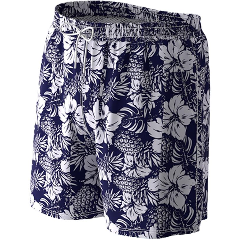 Mizuno Breathable Quick-Dry Lightweight Fashion Beach Shorts Men Shorts Black White N2CBC137