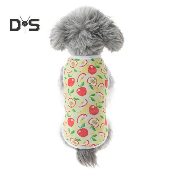Pet Vest Puppy Shirt Breathable Soft Fabric Wear-Resistant Cute Summer Dog Clothes Printed Pet T-Shirt