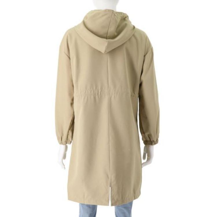 Lightweight Windproof Womens Elegant Trench Coat Double Breasted Plus Size Mid Length Solid Color