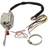 ANTO 12V Universal Chrome Street Hot Rod Turn Signal Switch for Ford GM Buick Street Rods with 3 Pin LED Turn Blinker Light Flasher Relay