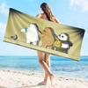 Anime Naked Bear Cute Cartoon Superfine Fiber Beach Sauna Towel Room Decor Bath Children Hand Towels Bathroom Home Shower