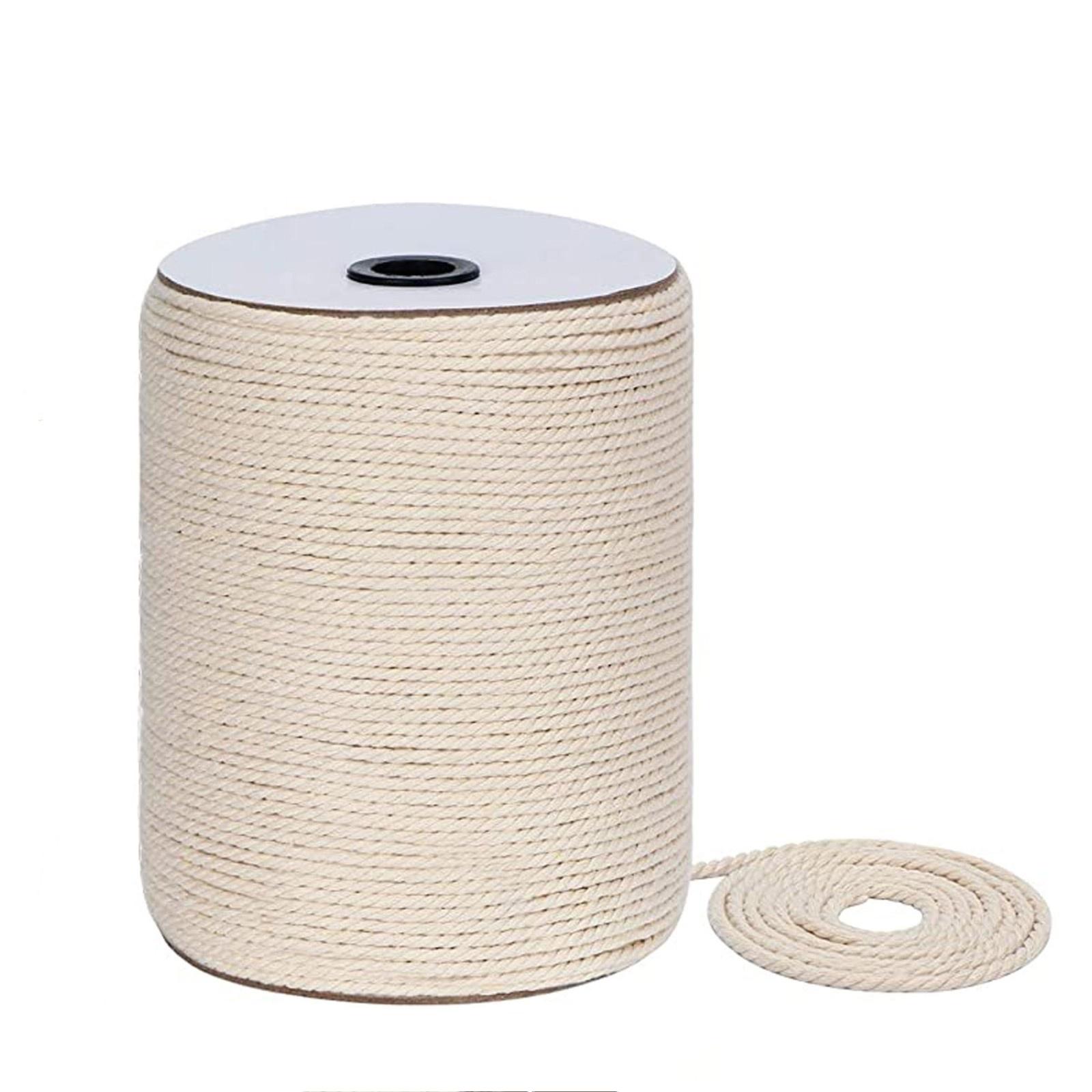 

0,3 см Неотбеленная хлопковая лента полотняного переплетения, 300 метров/катушка хлопкового шнура One Size белый